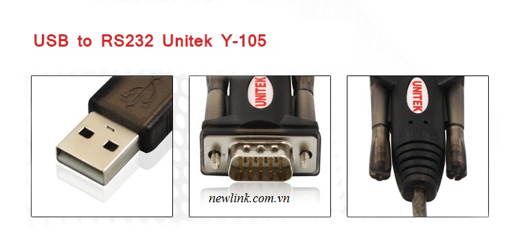 Cáp usb to RS 232 Unitek